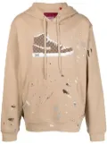Mostly Heard Rarely Seen 8-Bit Checker Louis long-sleeve hoodie - Brown