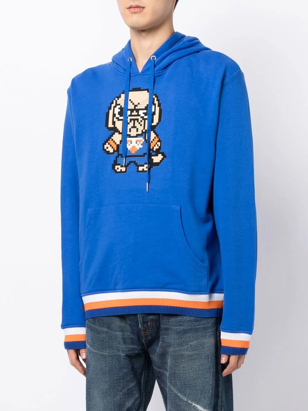  Mostly Heard Rarely Seen 8 Bit New York Hoodie   Blau 