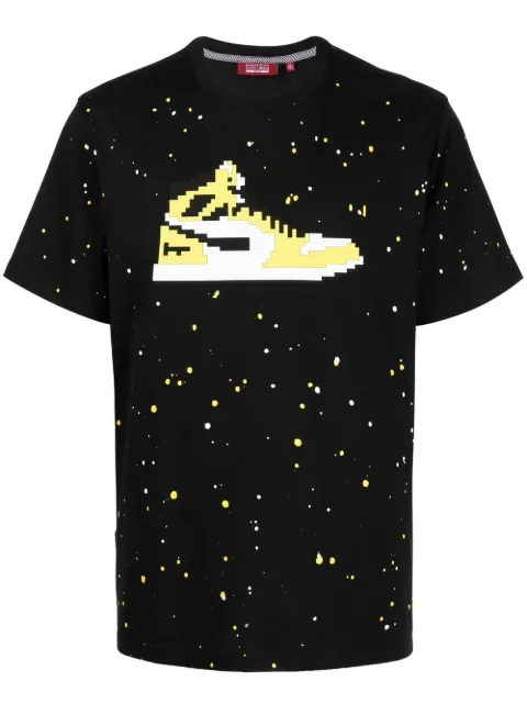 Mostly Heard Rarely Seen 8-Bit shoe-motif print T-shirt