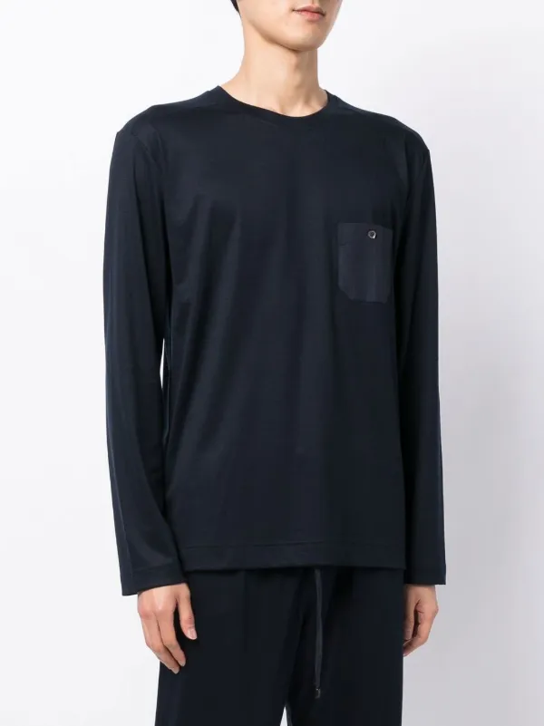 Zimmerli Modern Lounge ロングTシャツ | ブルー | FARFETCH JP