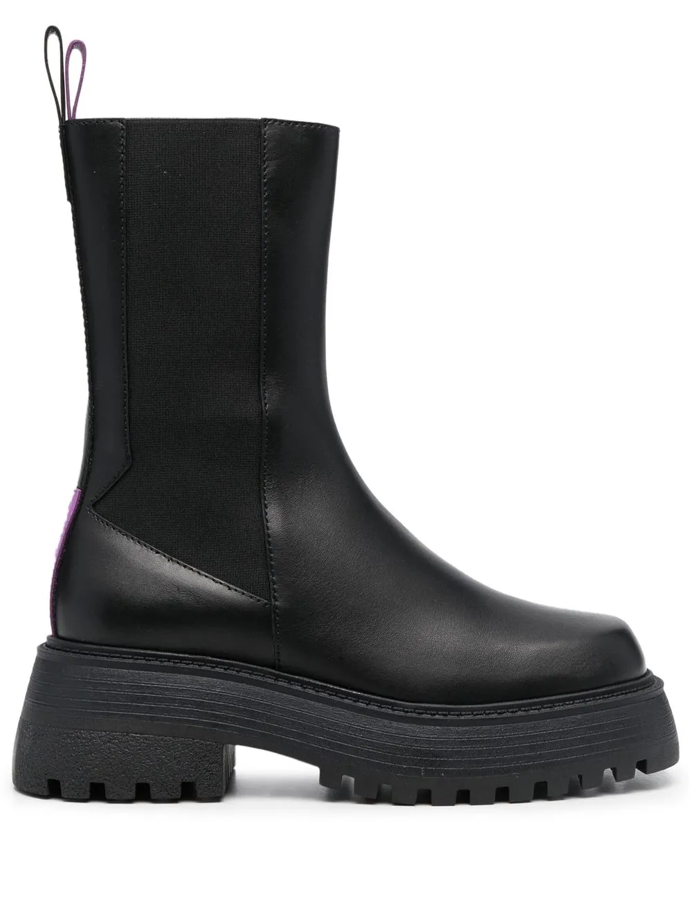 

3juin chunky leather boots - Black