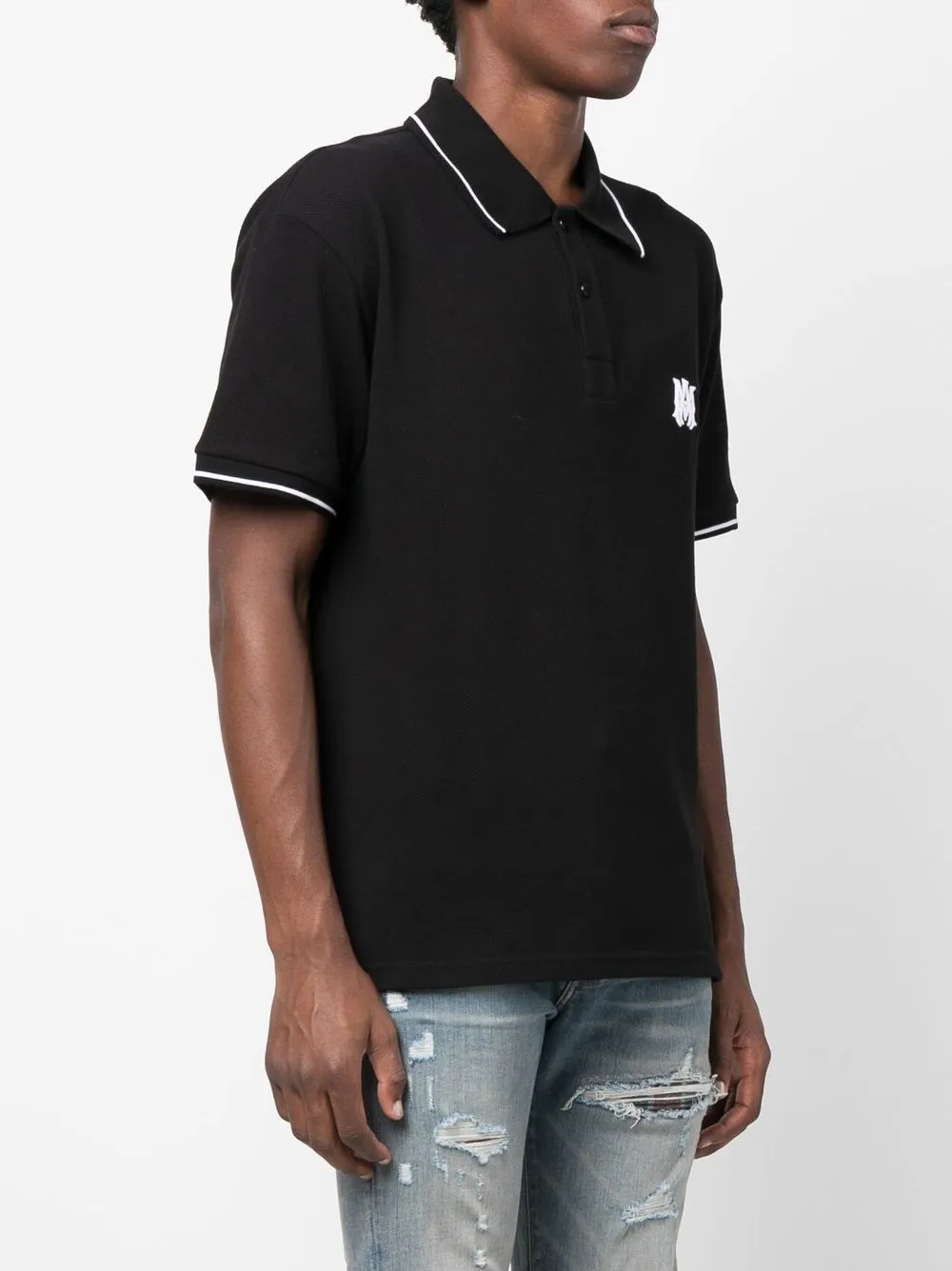 polo t black amiri jeans