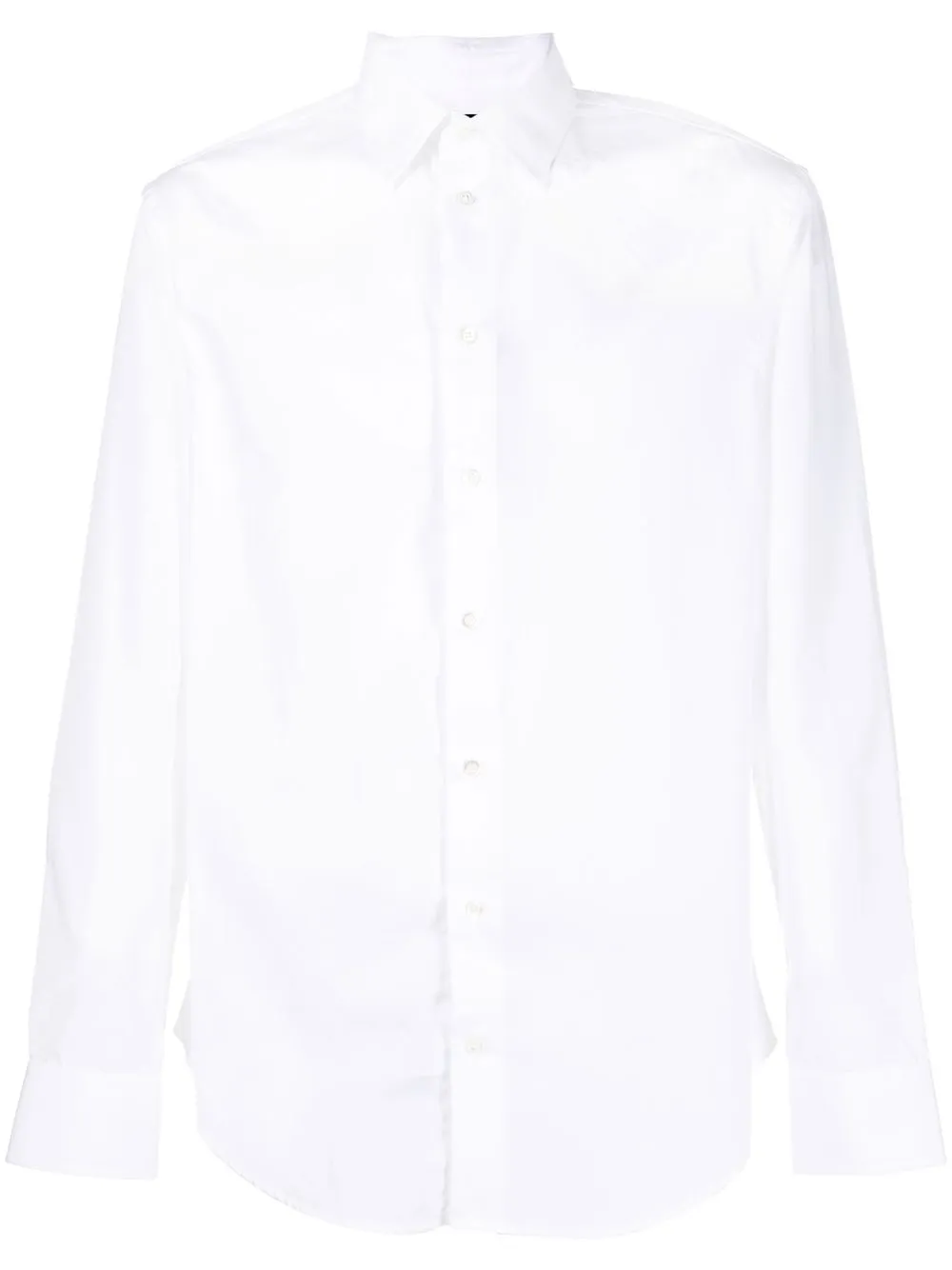 

Emporio Armani plain long-sleeve shirt - White