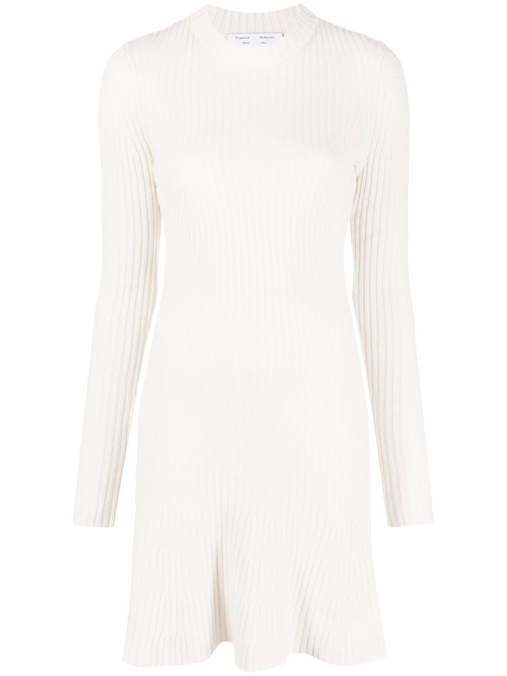 

Proenza Schouler White Label vestido corto tejido de canalé - Neutro