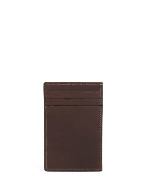 Albert logo-plaque cardholder