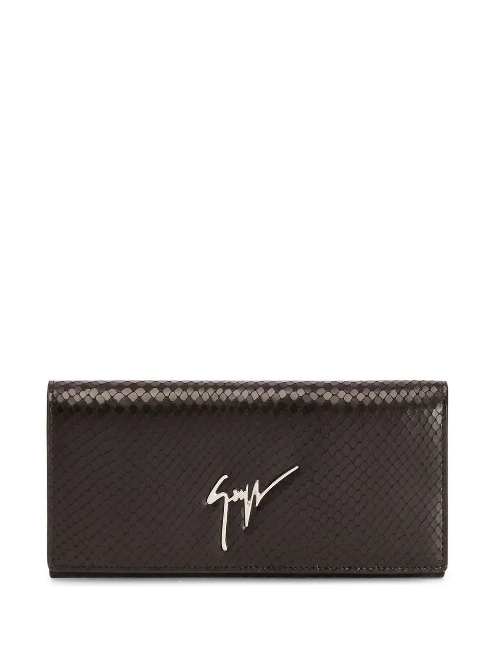 

Giuseppe Zanotti Selene snake-embossed wallet - Black