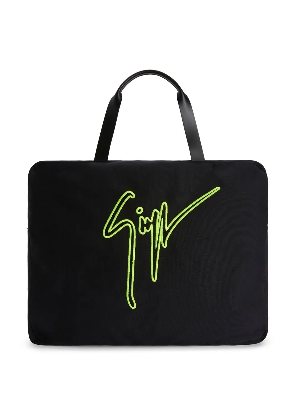 

Giuseppe Zanotti GZ Weekend embroidered-logo tote bag - Black