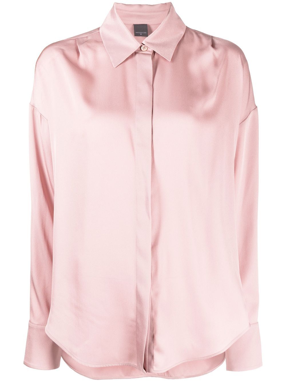 Lorena Antoniazzi Drop-shoulder Classic Collar Shirt In Pink