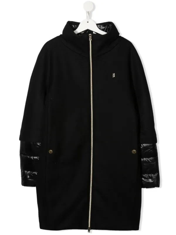 HERNO　ダウンコート　★kidsレイヤード Herno Kids レイヤード パデッドコート | ブラック | FARFETCH JP
