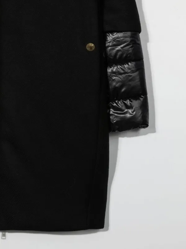 Herno Kids レイヤード パデッドコート | ブラック | FARFETCH JP