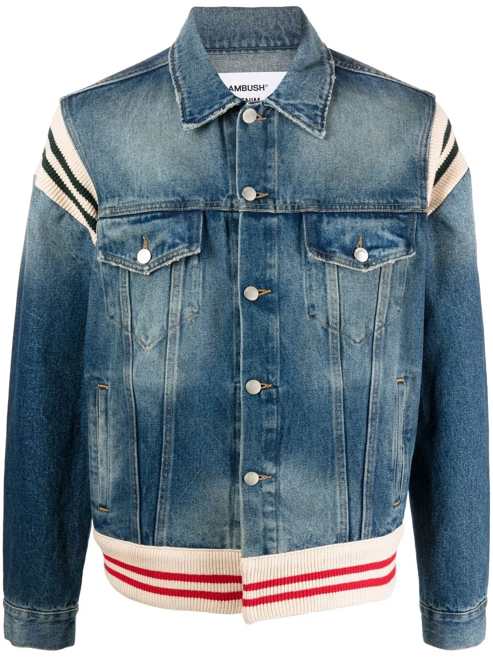 AMBUSH long-sleeve Denim Jacket - Farfetch