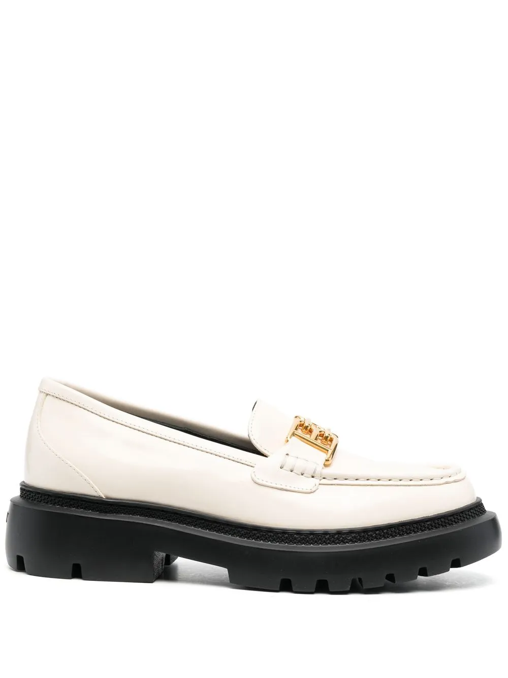 

Bally mocasines con hebilla del logo - Blanco