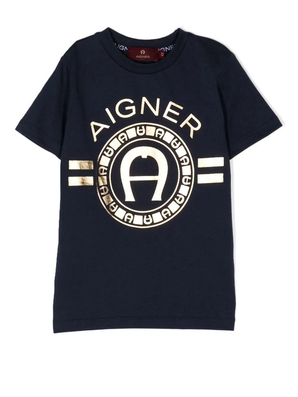 

Aigner Kids playera con logo estampado - Azul