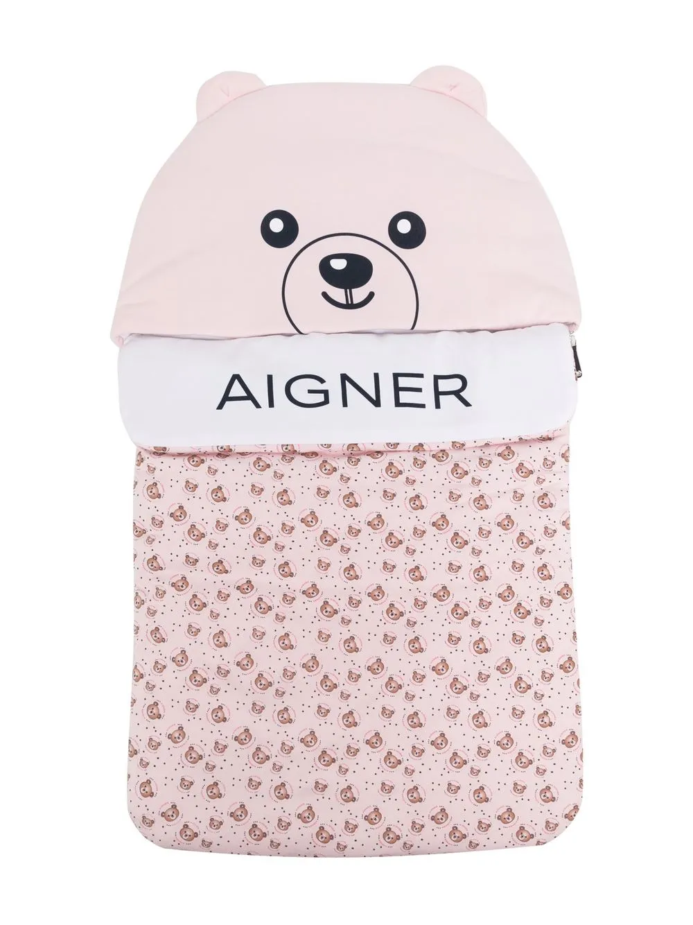 

Aigner Kids sleeping bag con estampado de oso - Rosado