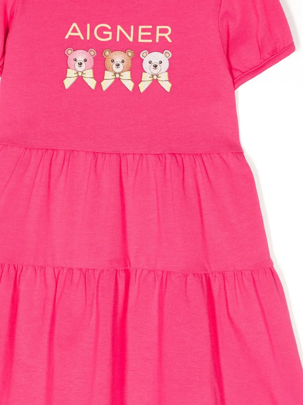 Aigner Kids logoprinted Tiered Dress Farfetch