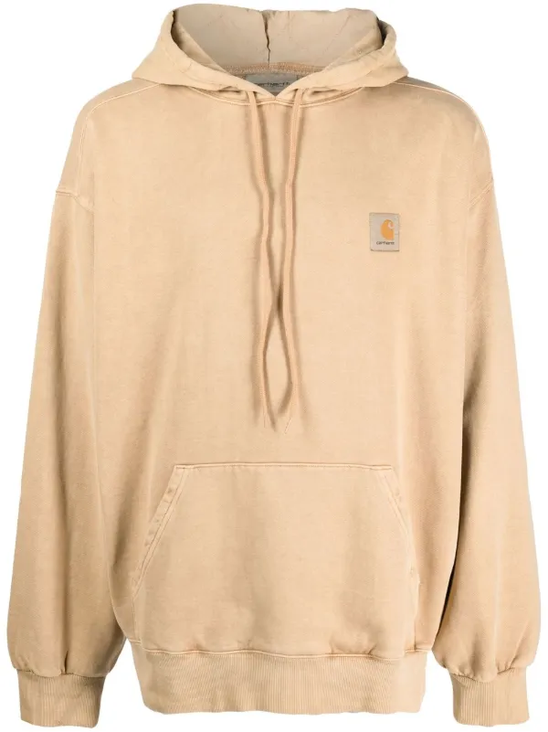 Carhartt WIP Logo Cotton Hoodie Farfetch