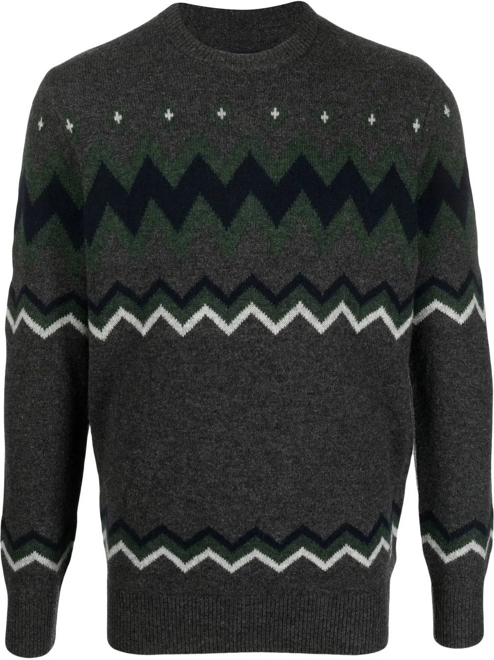 

Barbour zig-zag print jumper - Grey