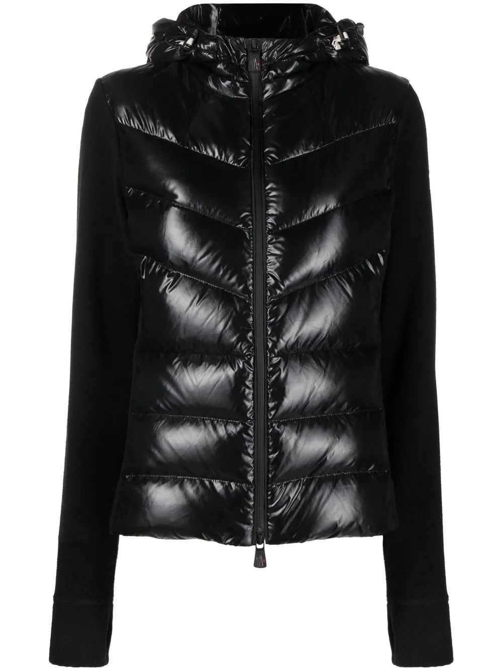 

Moncler Grenoble chamarra capitonada con capucha - Negro