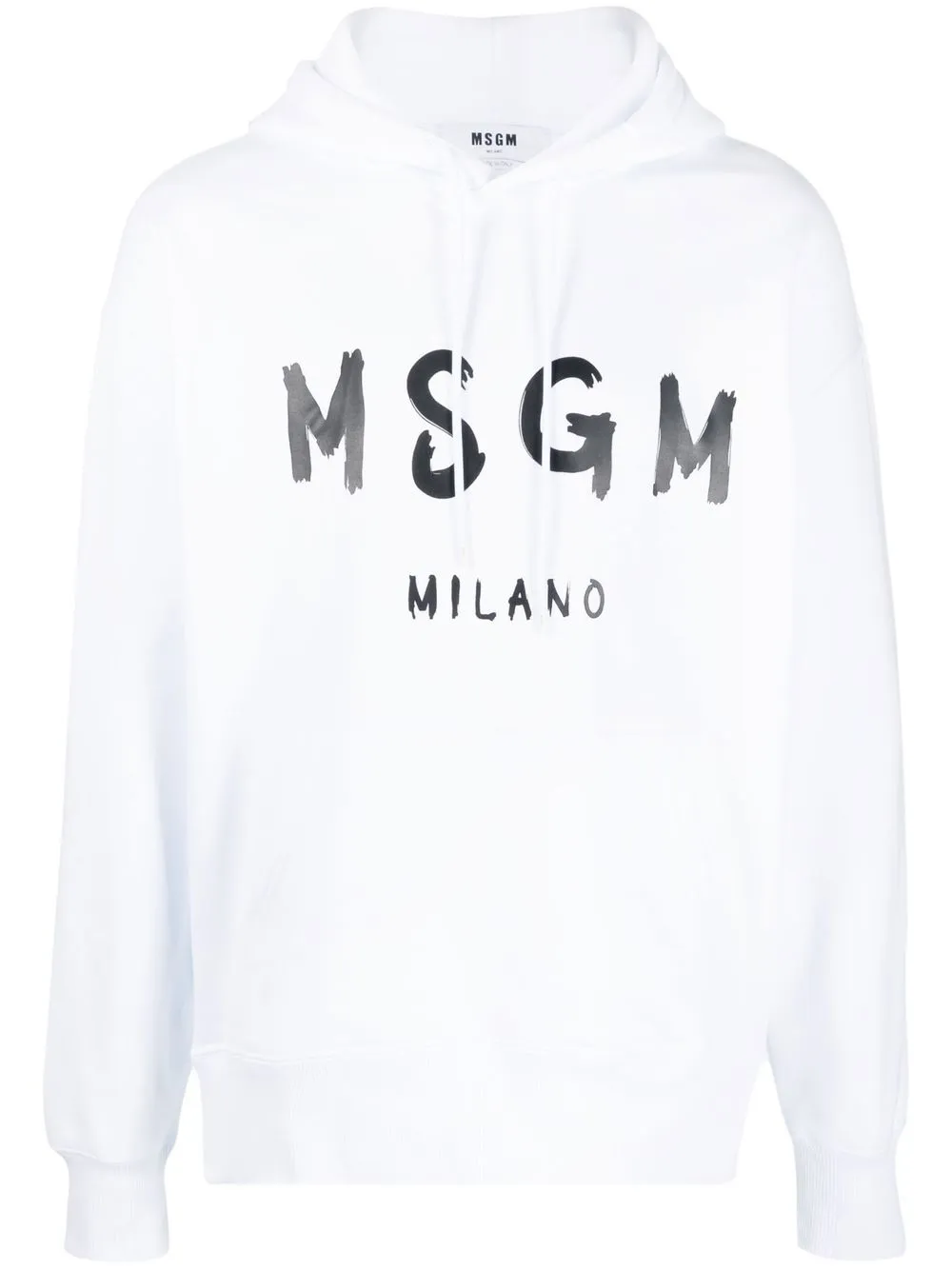 

MSGM hoodie con logo estampado - Blanco