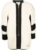 Maison MIHARA YASUHIRO logo-patch fleece jacket - White