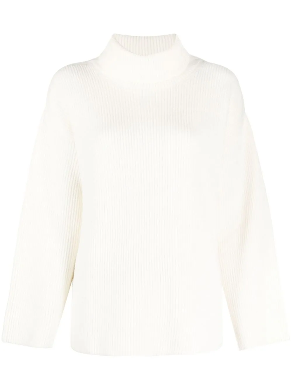 

TWINSET ribbed roll neck jumper - White