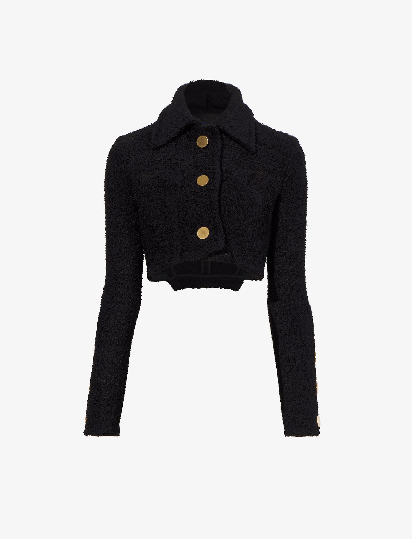Boucle Tweed Crop Jacket #5