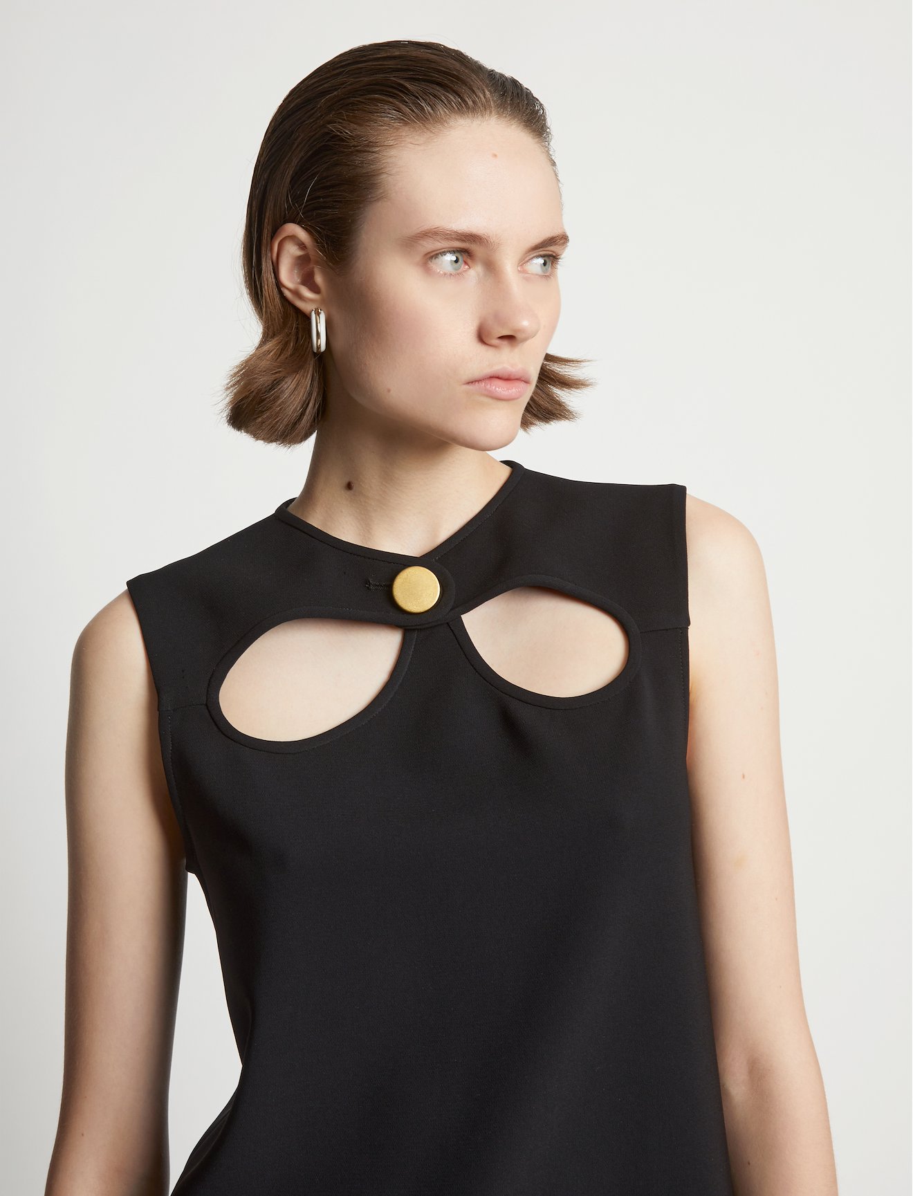 Matte Viscose Crepe Cut Out Top #4