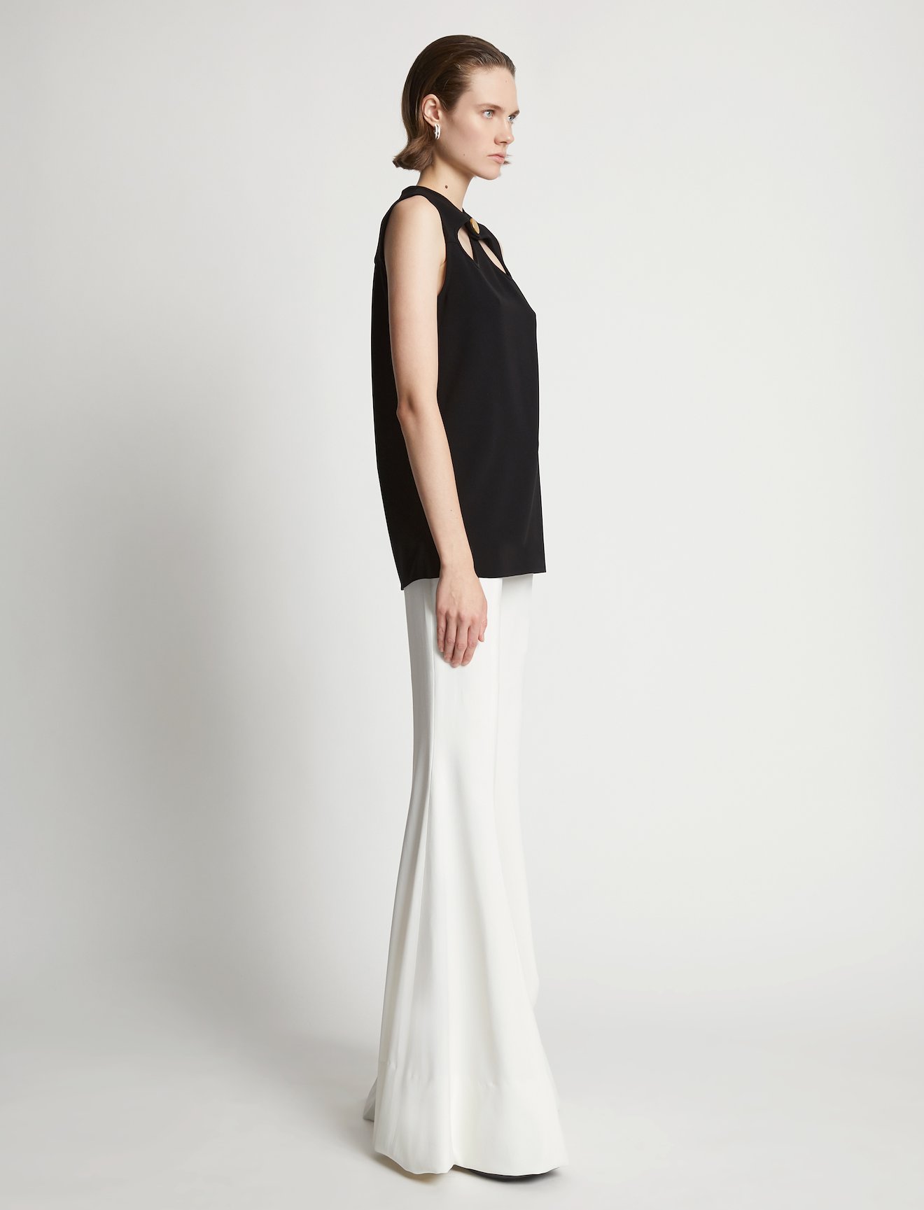 Matte Viscose Crepe Cut Out Top #2