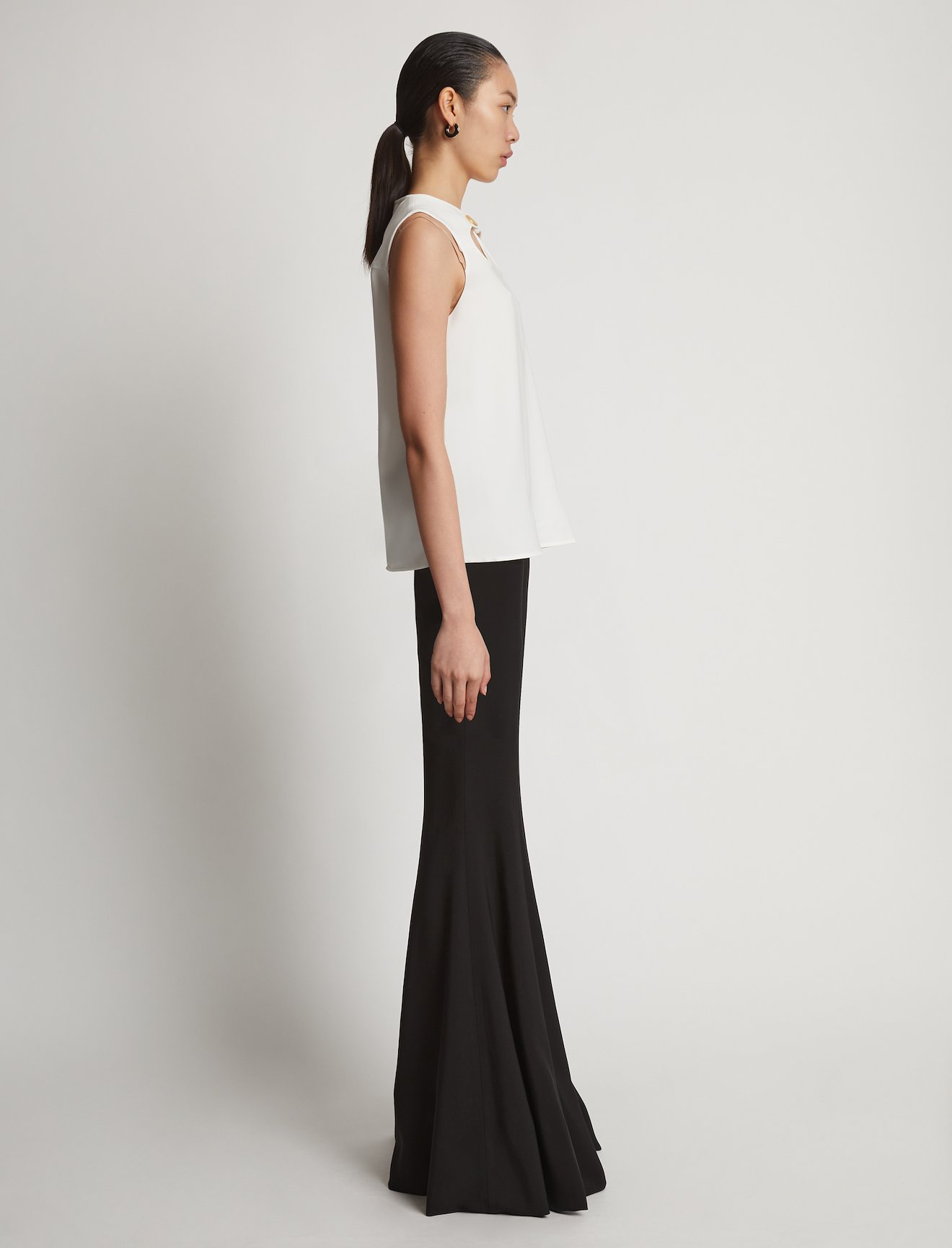 Matte Viscose Crepe Cut Out Top #2