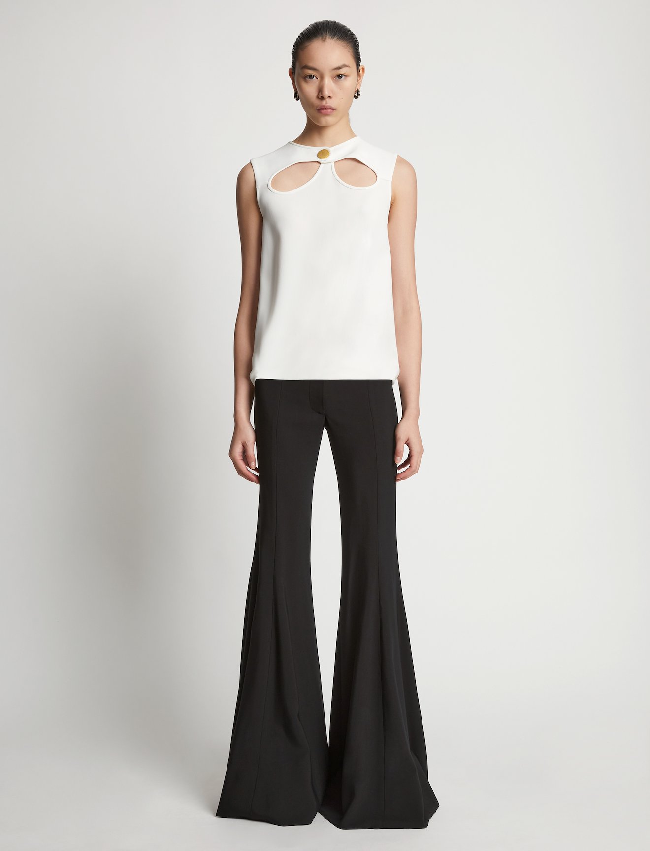 Matte Viscose Crepe Cut Out Top #1
