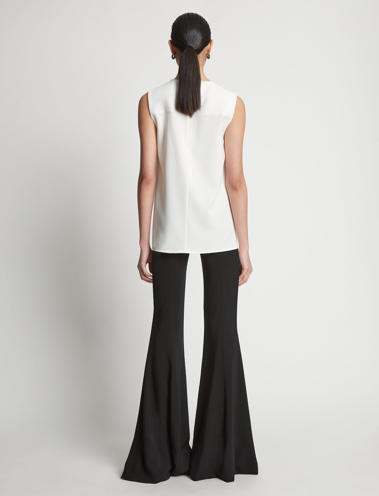 Matte Viscose Crepe Cut Out Top #3