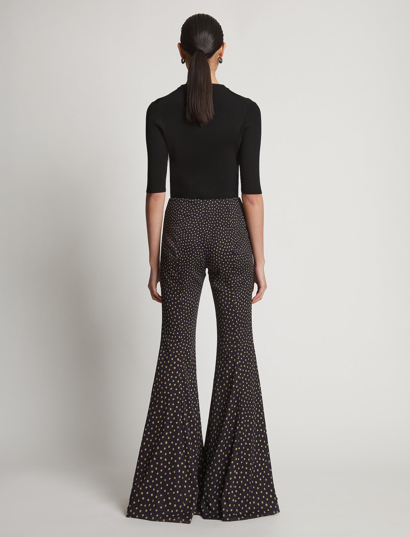 Printed Dot Wide Leg Pants #2