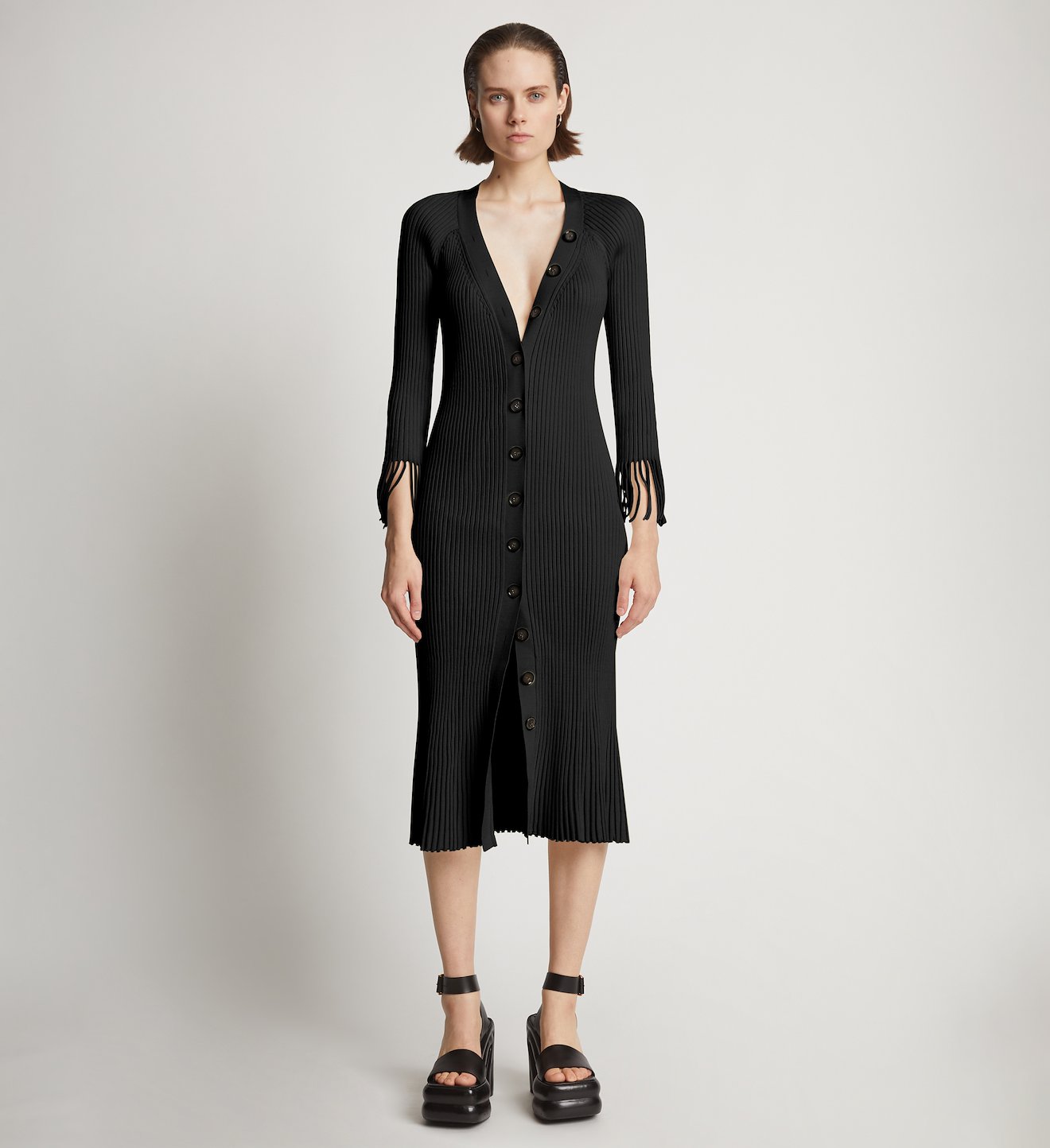 Viscose Rib Knit Dress
