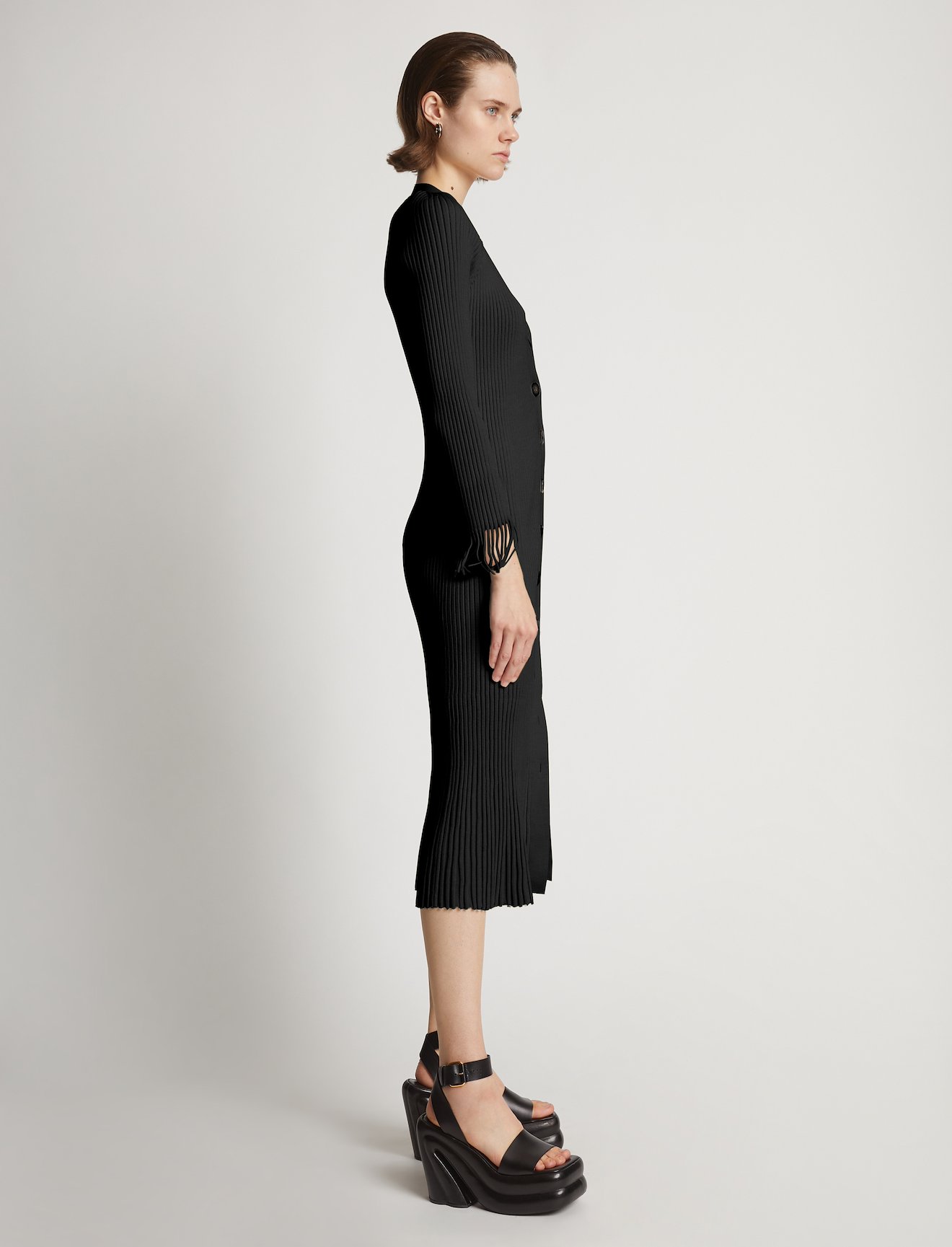 Viscose Rib Knit Dress #1