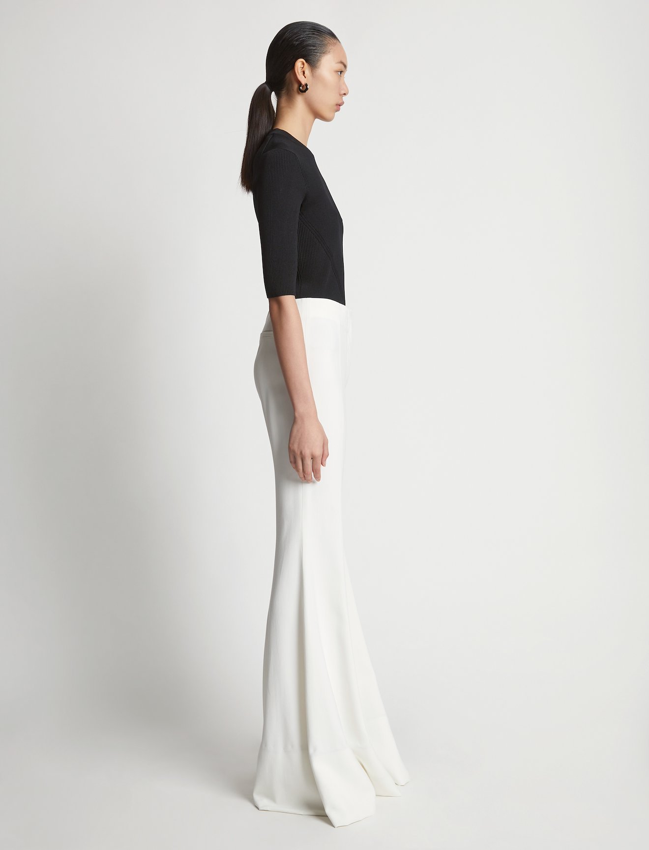 Viscose Tuxedo Stripe Pants #1