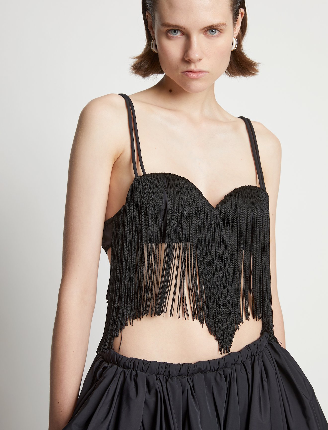 Technical Nylon Fringe Bra #4