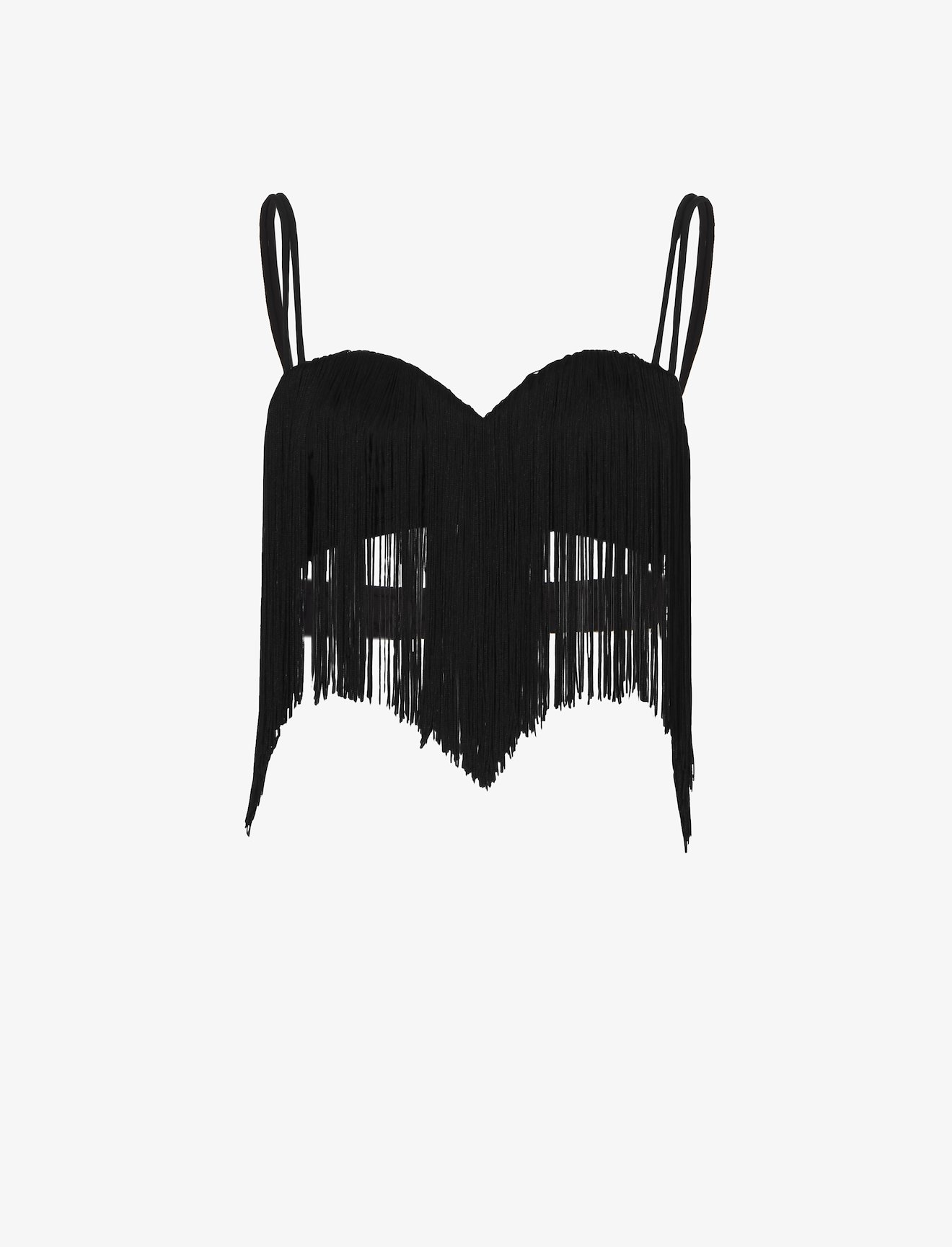 Technical Nylon Fringe Bra #5