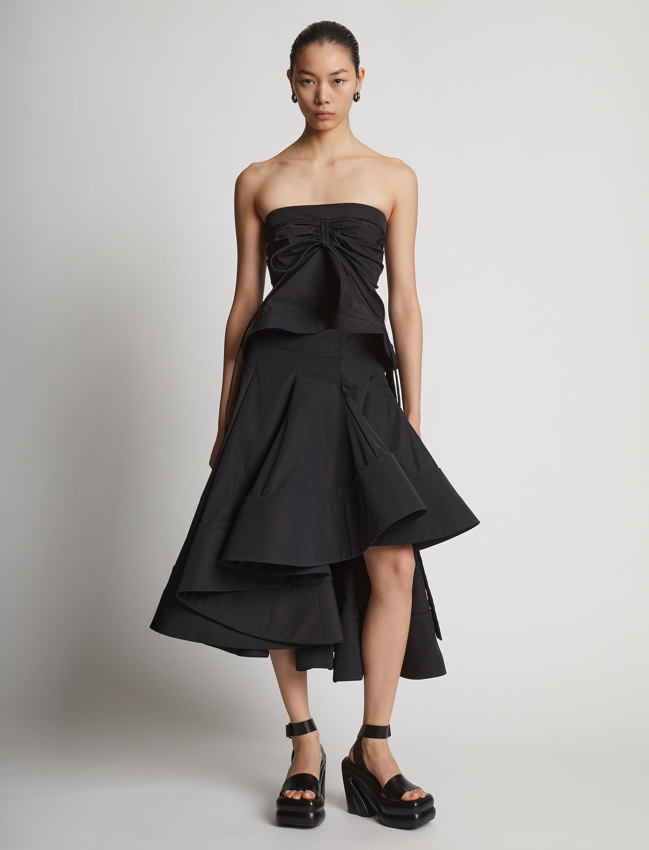 Technical Nylon Strapless Top #1