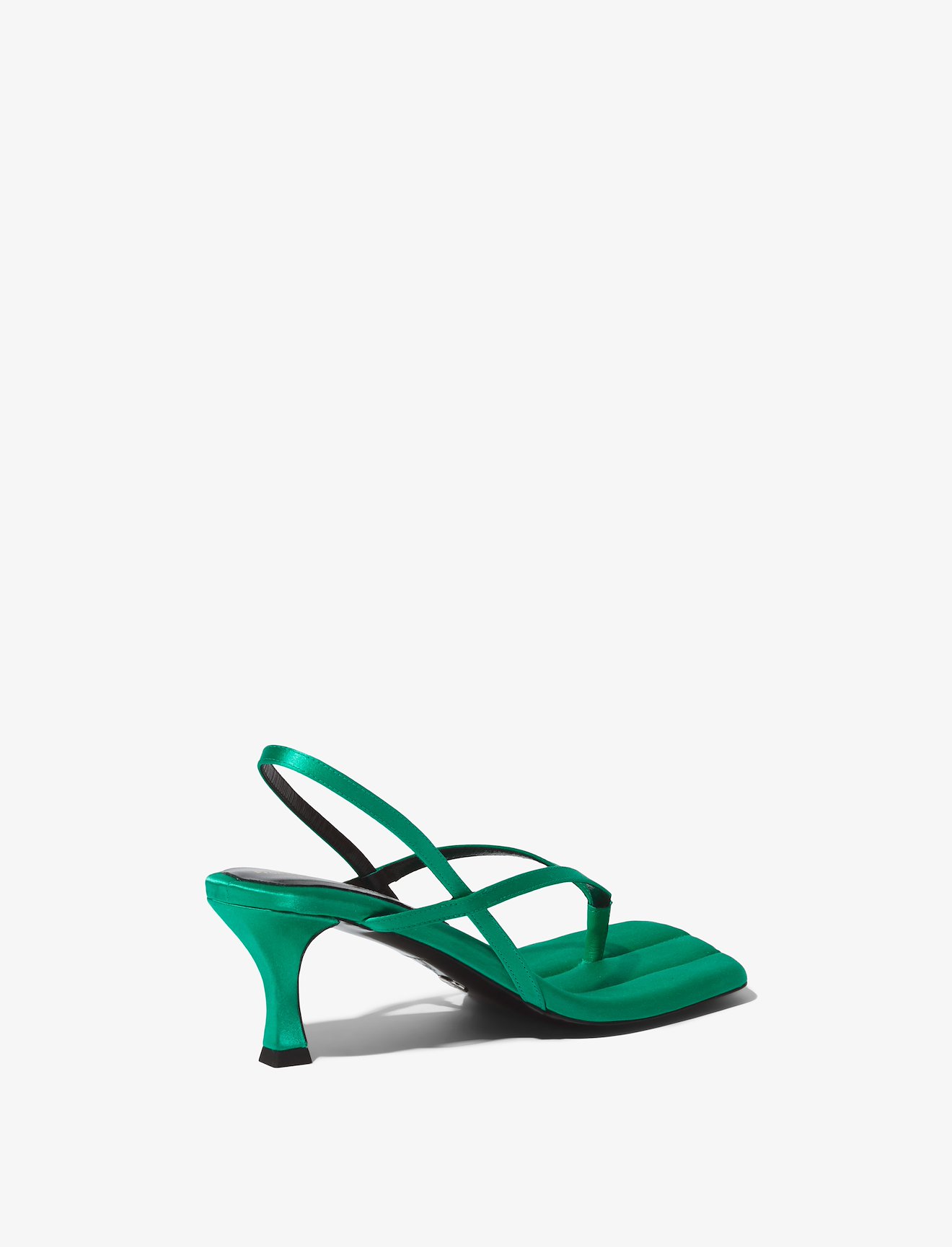 Satin Square Thong Sandals #2