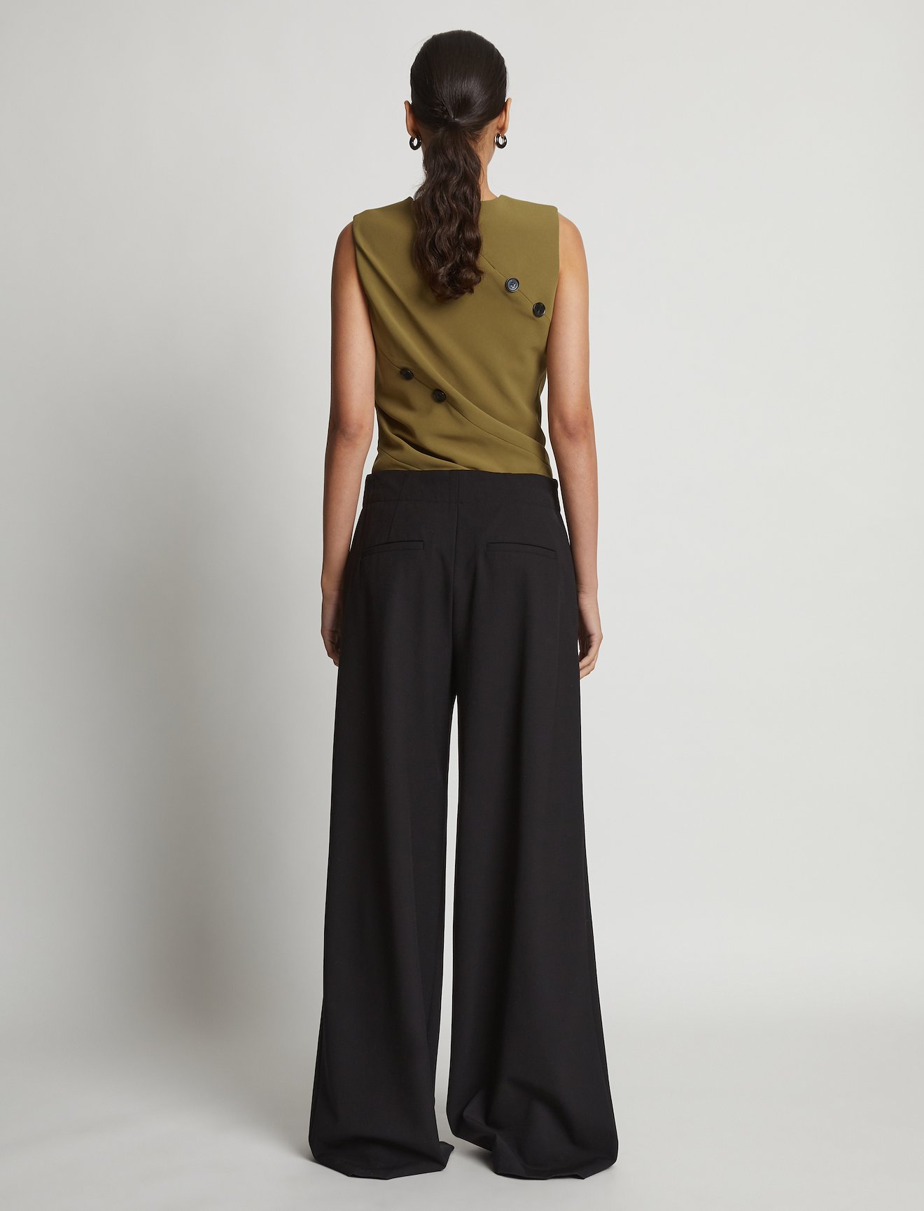 Matte Viscose Crepe Spiral Top #3