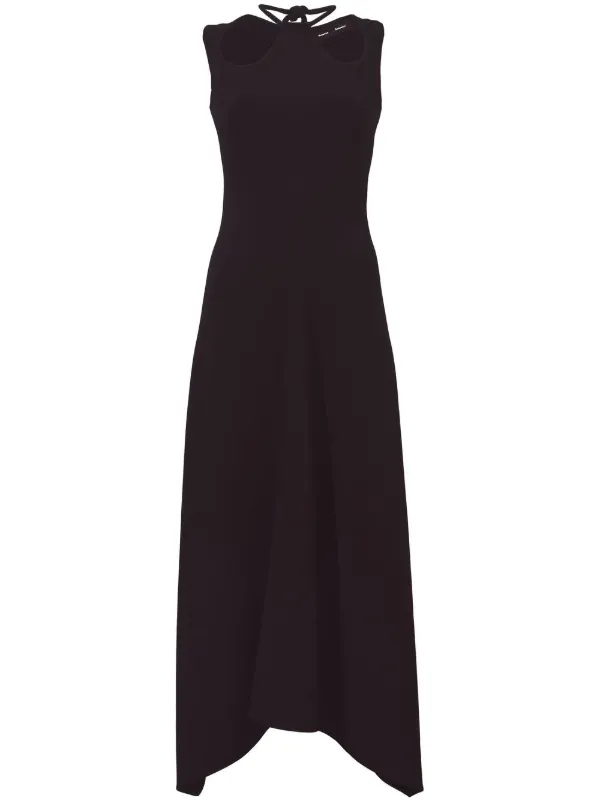 Proenza Schouler Matte Crepe Dress in Black