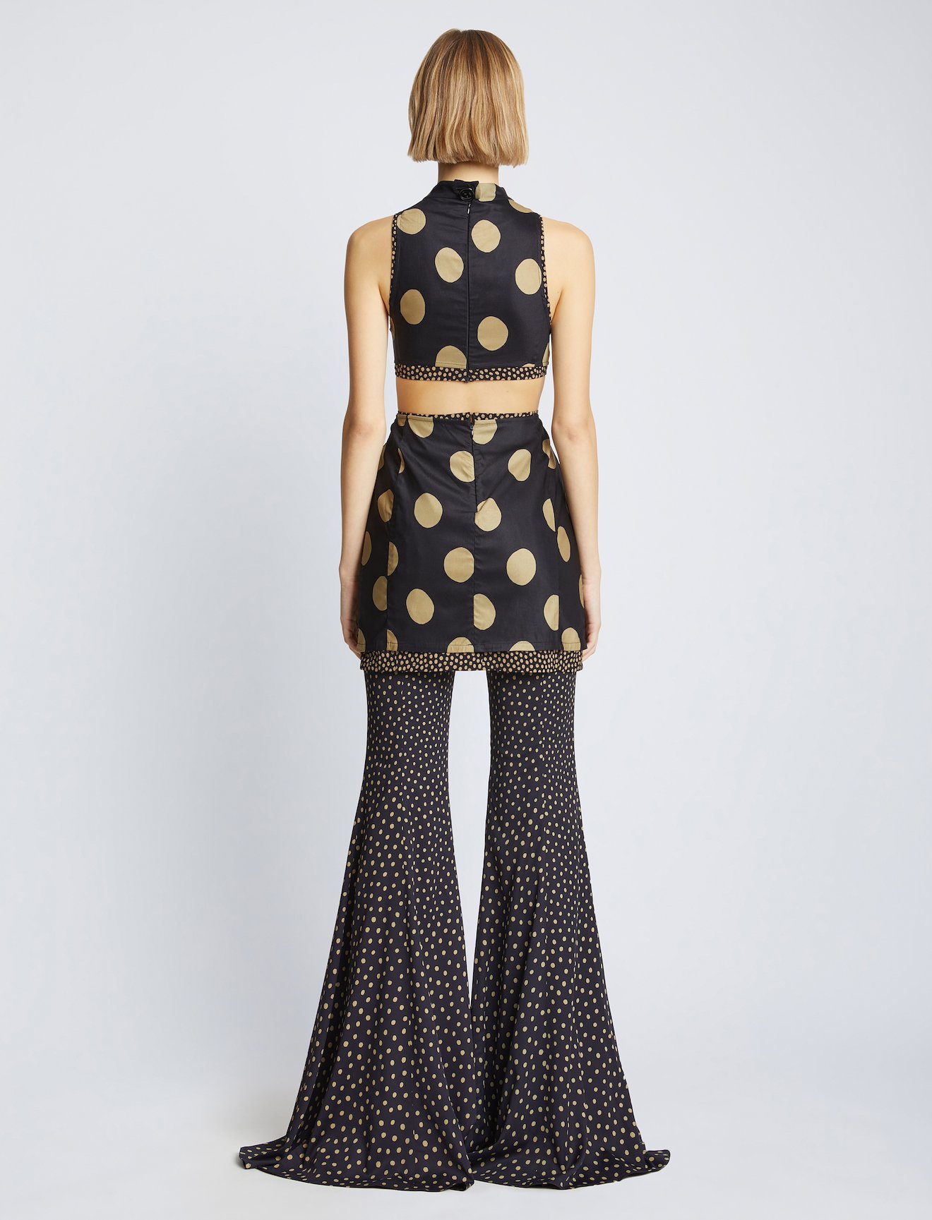 Printed Dot Cut Out Top #3