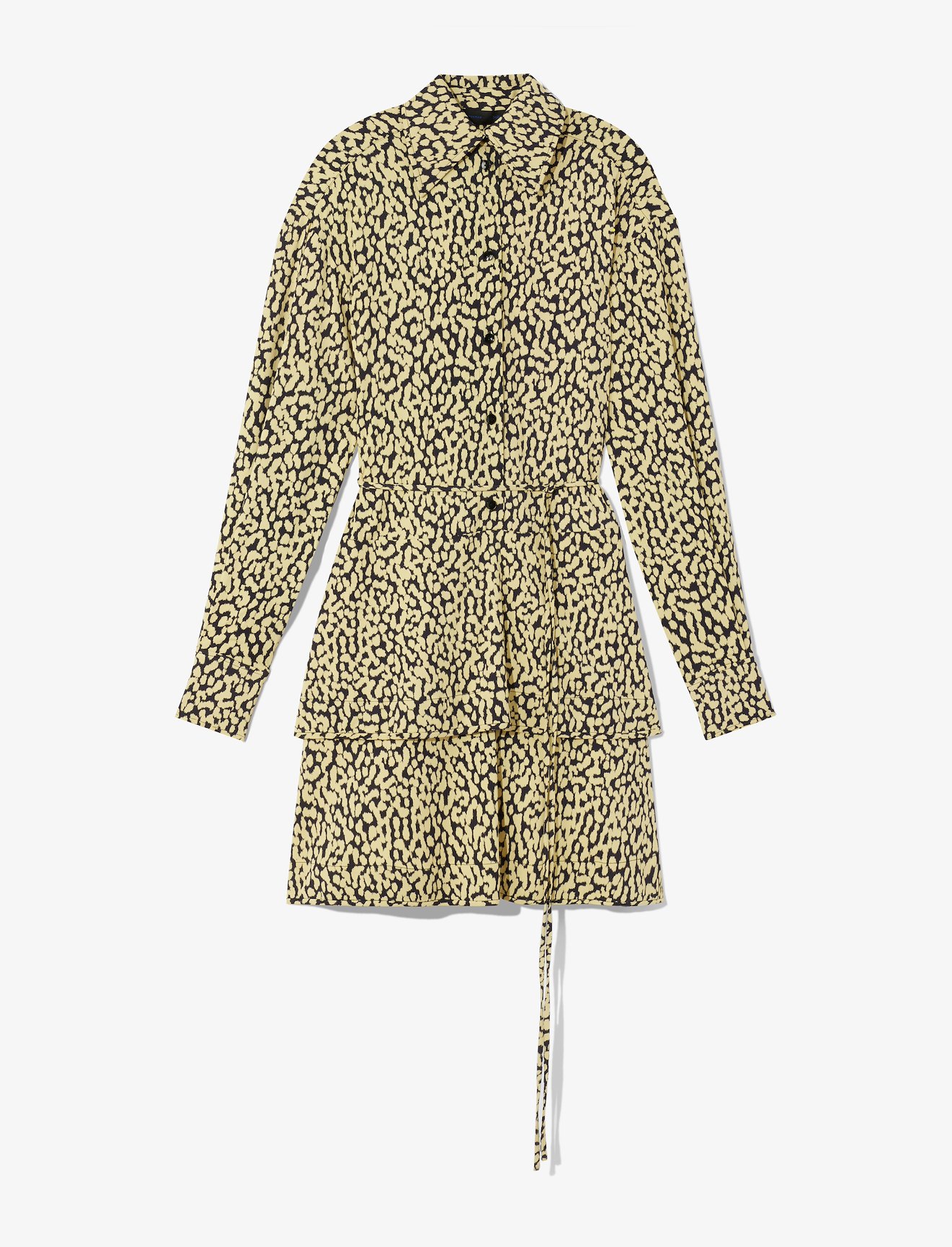 Printed Leopard Shirt Dress #4