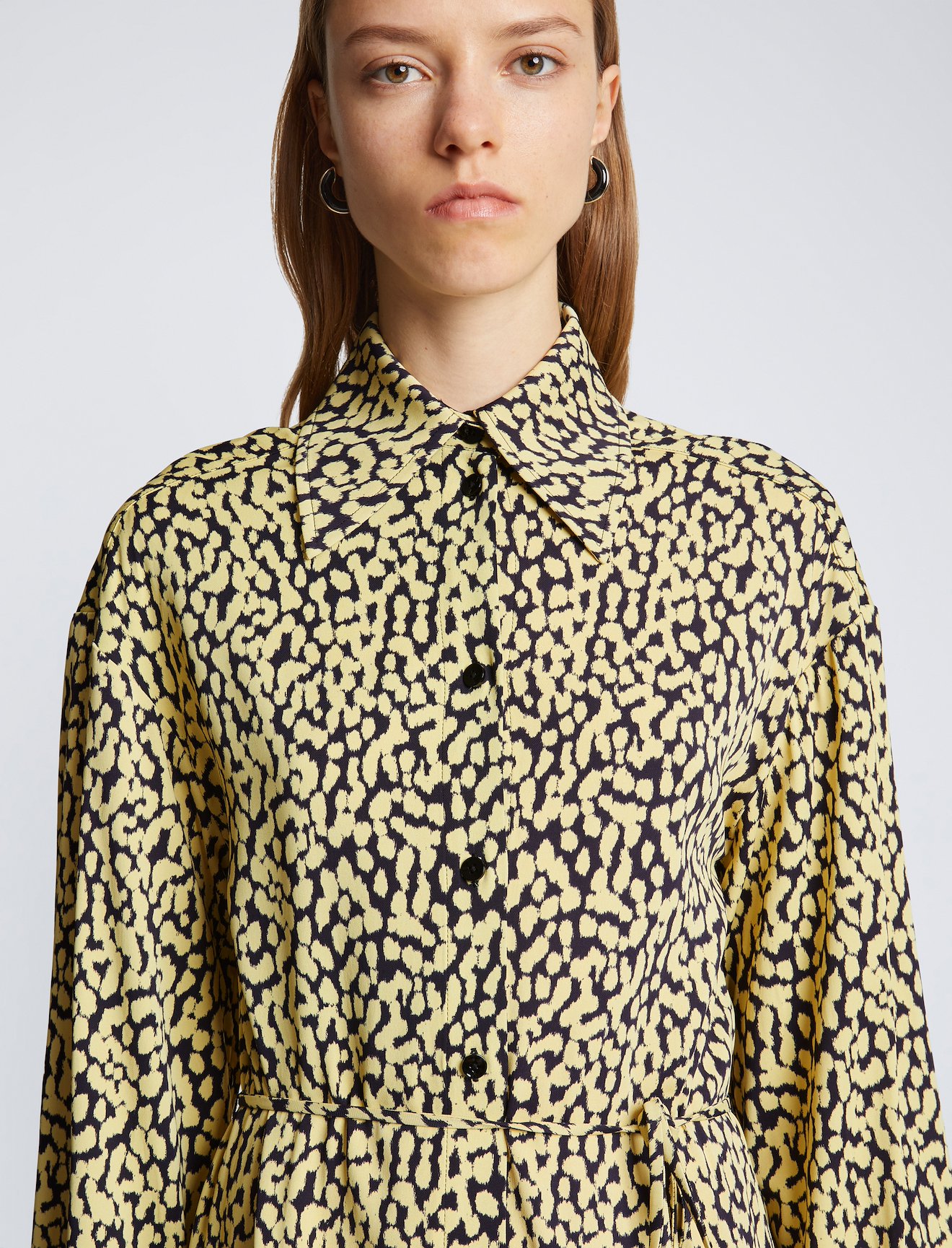 Printed Leopard Shirt Dress #3