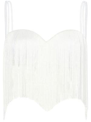 Proenza Schouler fringe detail Bralette Top Farfetch