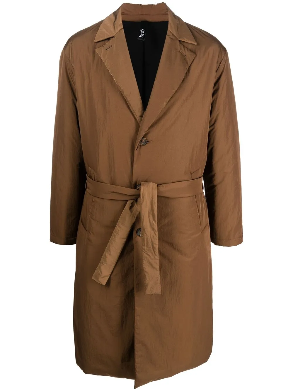 

Hevo padded single-breasted coat - Brown