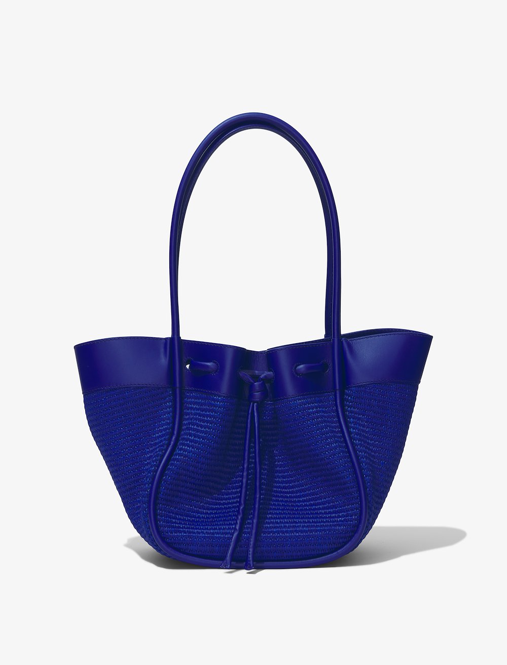 Raffia Large Ruched Tote