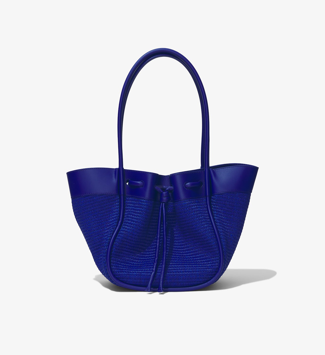Raffia Large Ruched Tote