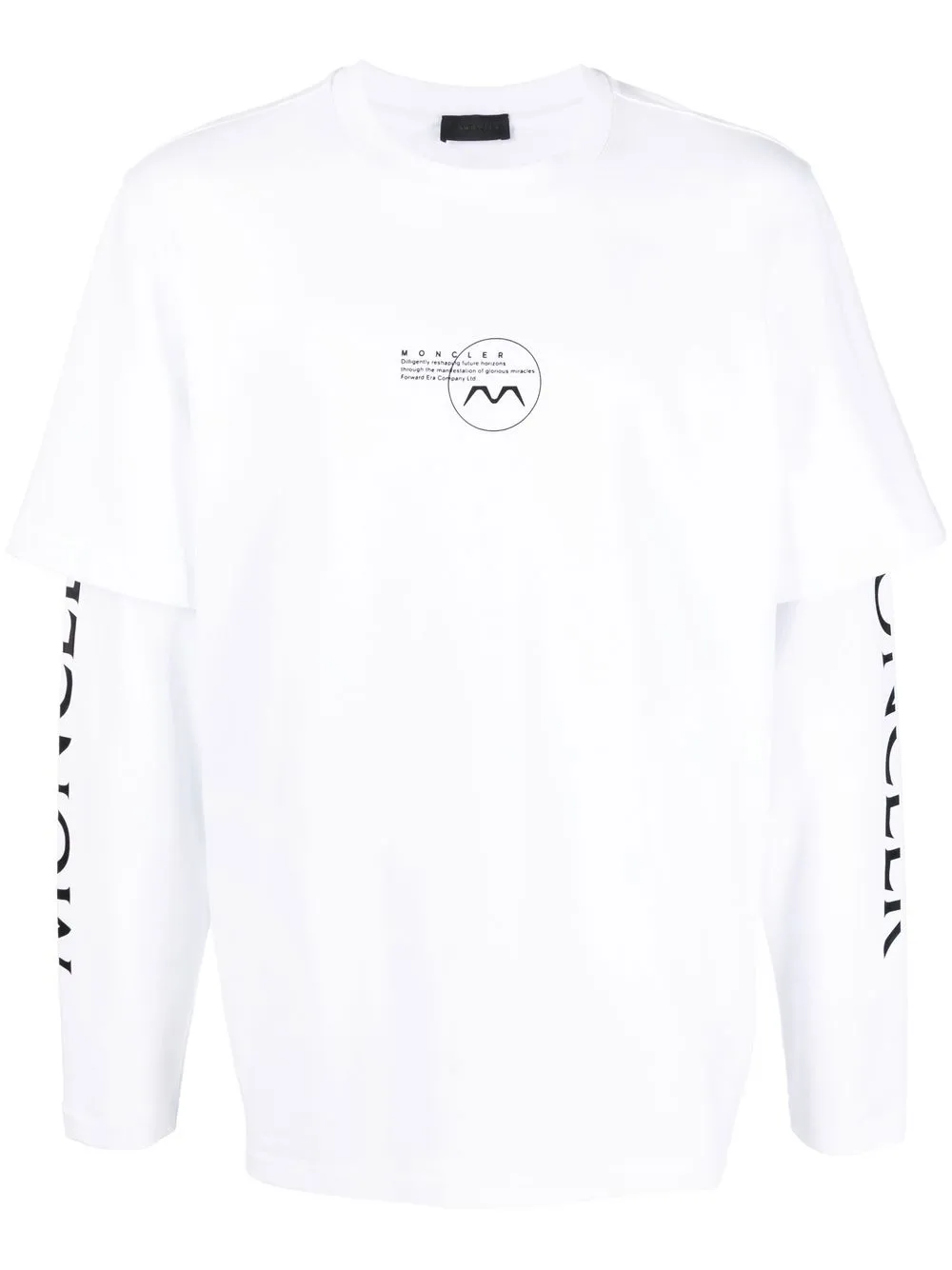 

Moncler playera con estampado gráfico - Blanco