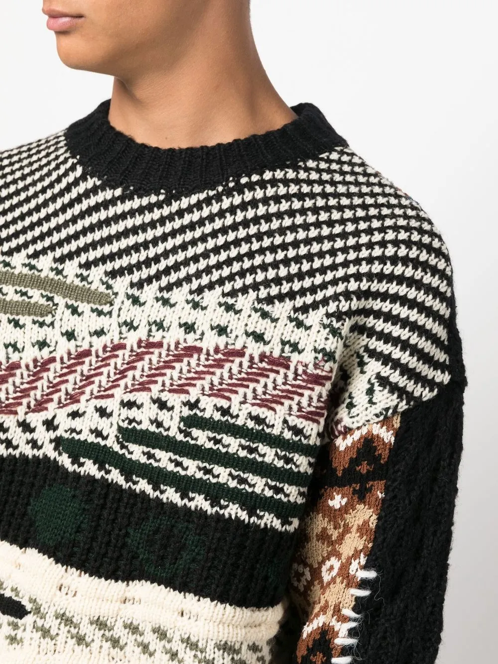 Andersson Bell intarsiaknit graphicprint Jumper Farfetch